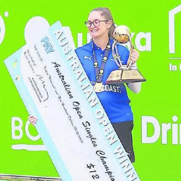 Laura Butler gewinnt das Australian Open - Die siegreiche Laura Butler.