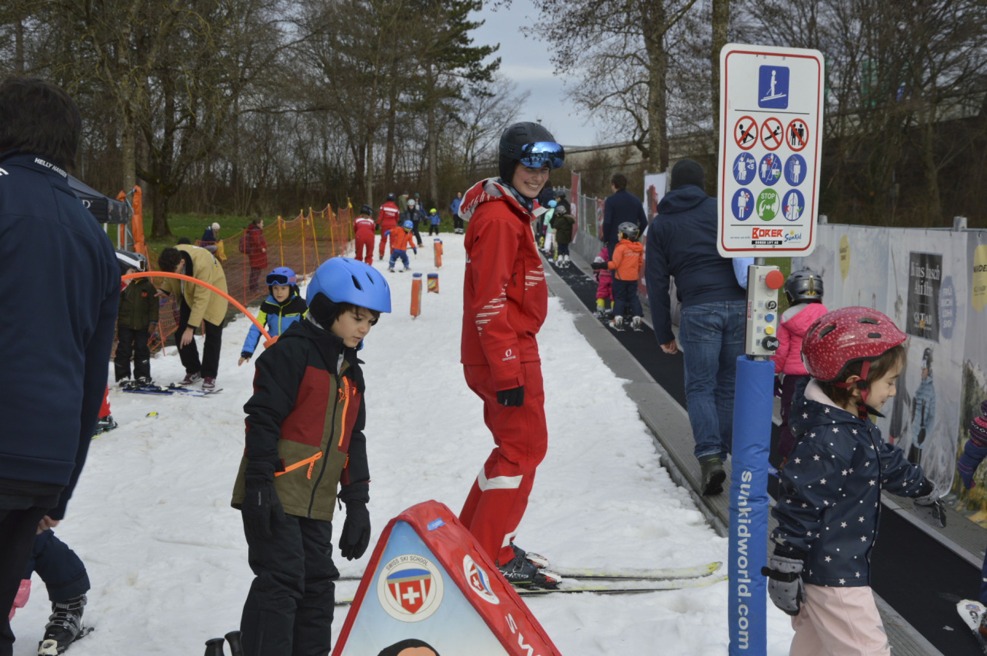 Die Skipiste mitten in der Stadt Bern