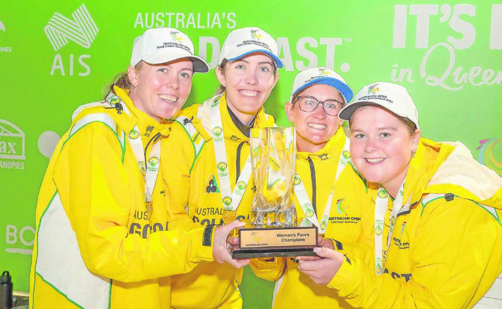 Das erfolgreiche australische «Fours»-Team mit Laura Butler-Merz (Dritte v.l.). FOTO: ZVG