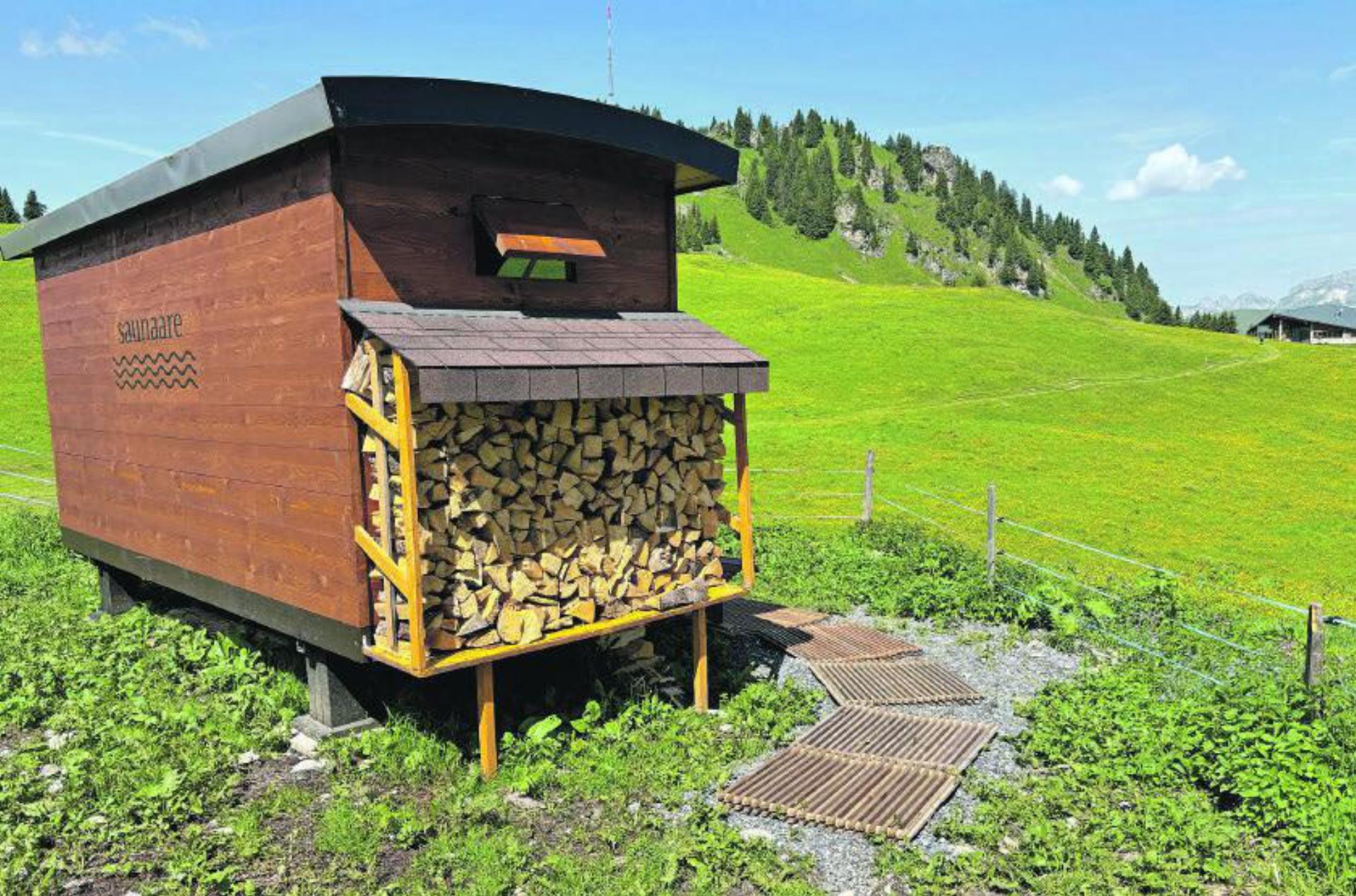 Private Sauna mit Gipfelblick