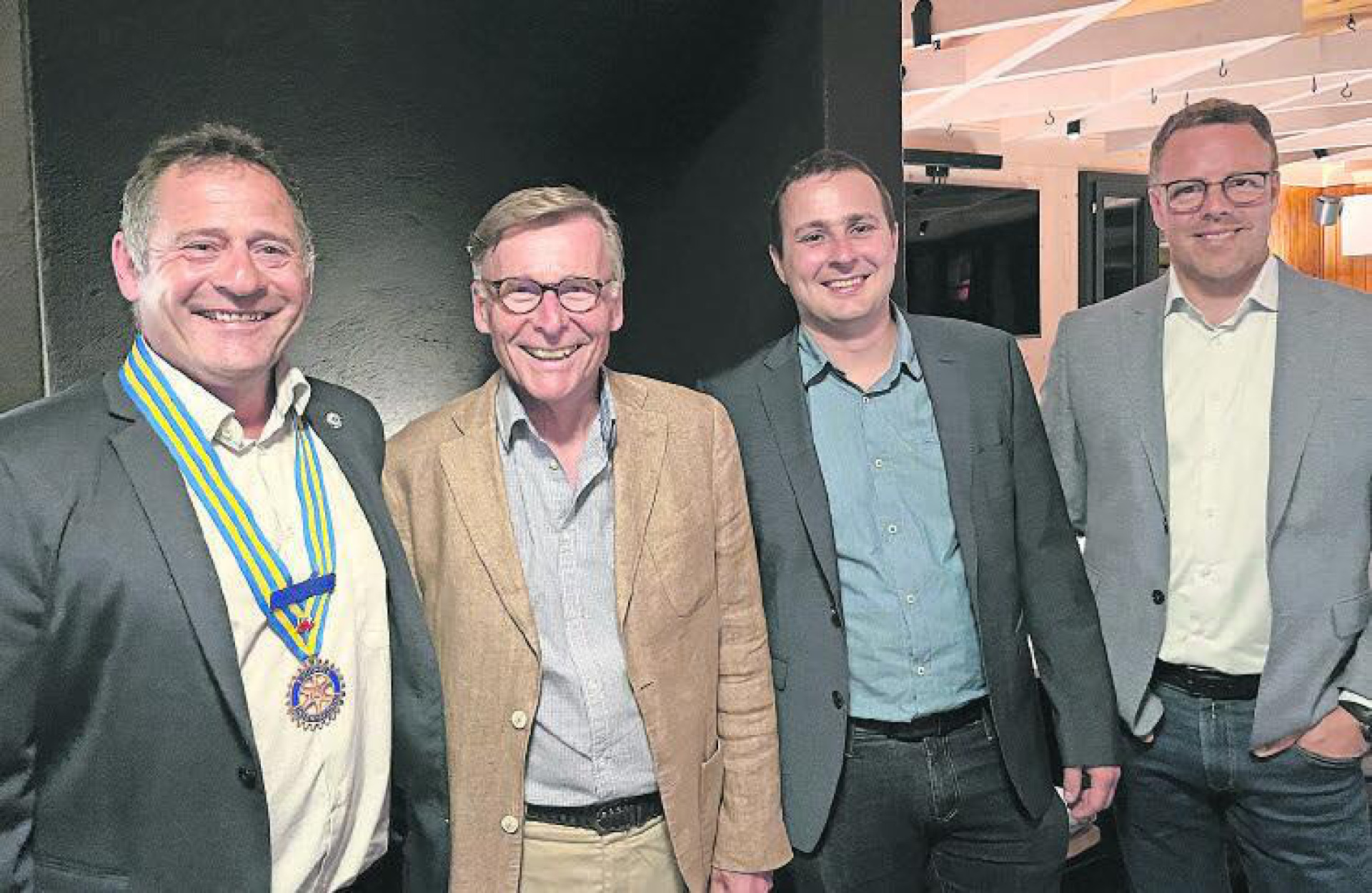 (Von links) Präsident Johnny von Grünigen, Vizepräsident Rolf Mielke, Programmchef Hannes Marmet und Sekretär Oliver Waser.