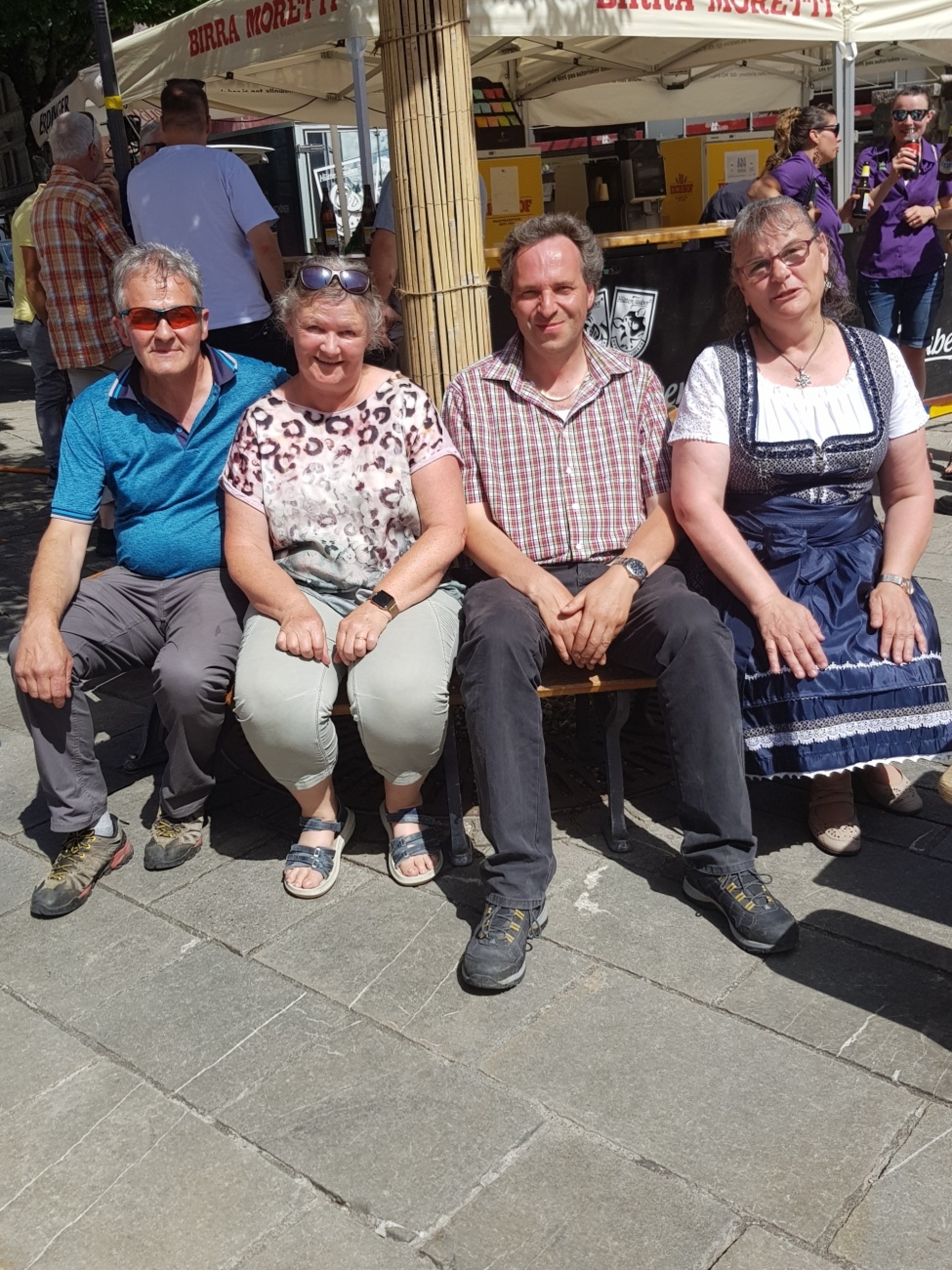 Das zufriedene OK-Team: v.l. Arnold Welten, Marianne Welten, Hanspeter Dolder und Erika Marending.   (Fotos: Eugen Dornbierer-Hauswirth)