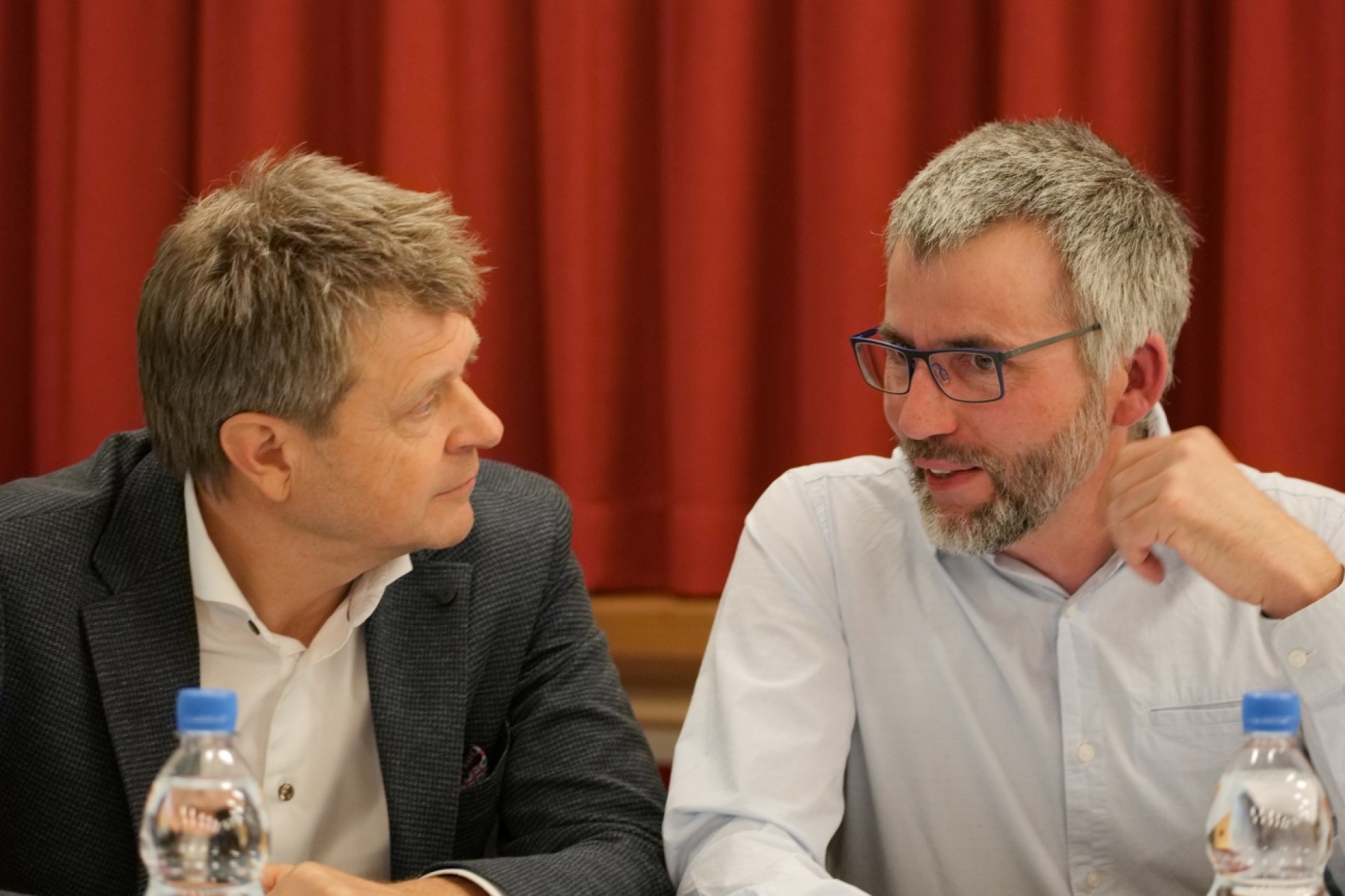 Nationalrat Jürg Grossen und Gemeinderat Sylvain Regamey (von links). (Foto:ZVG)