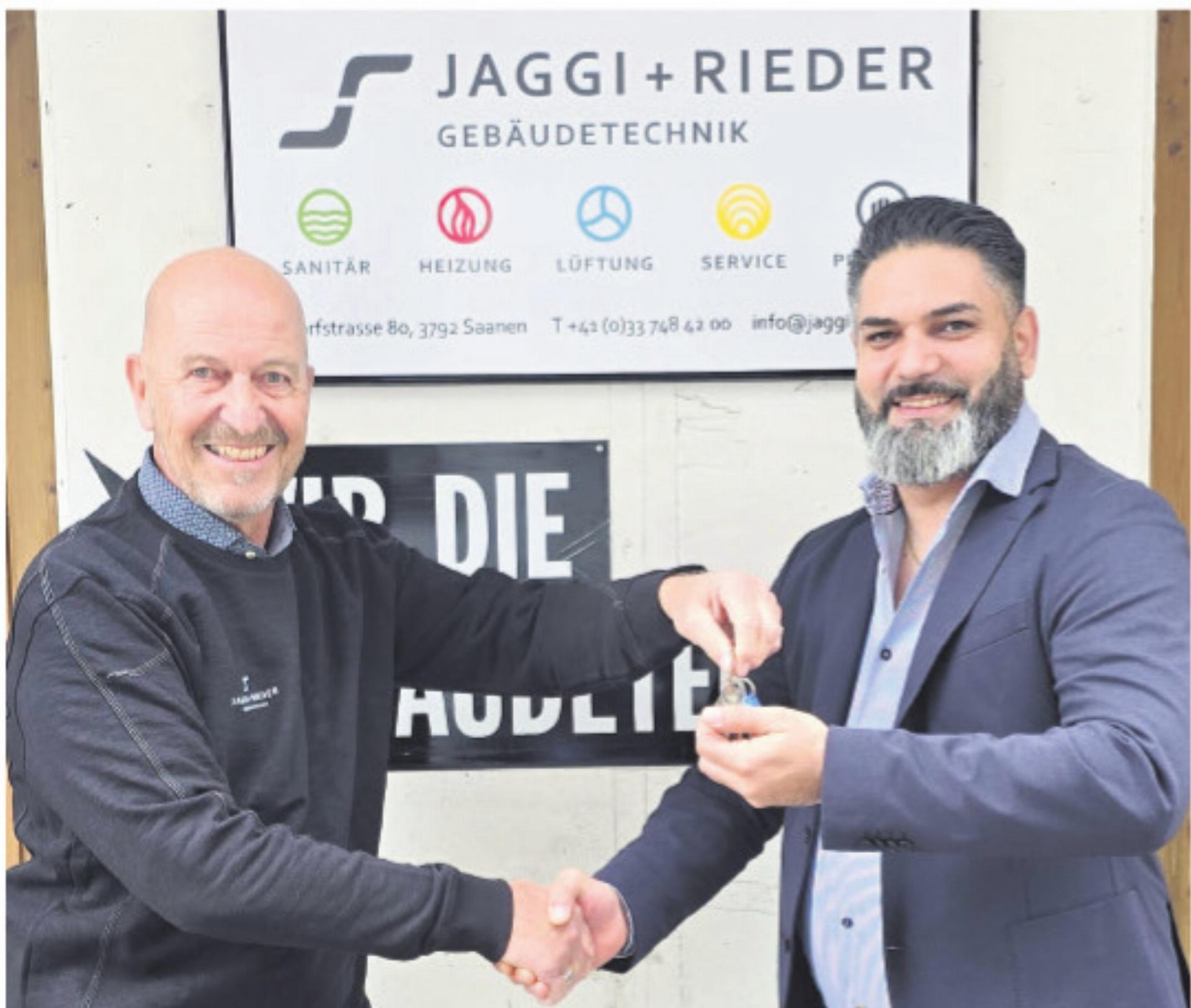 Stabübergabe und Meisterleistung bei Jaggi + Rieder - Das Bild wird blockiert. – Möglicherweise durch einen aktiven Adblocker.