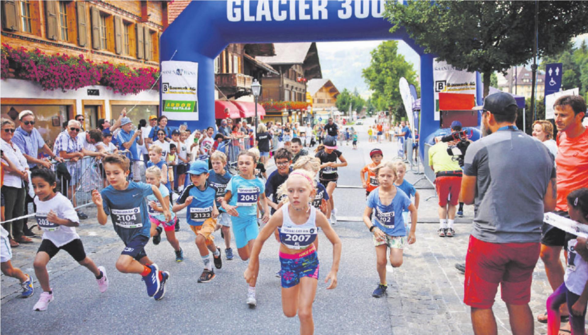 Kids Run im Rahmen des Glacier 3000 Runs