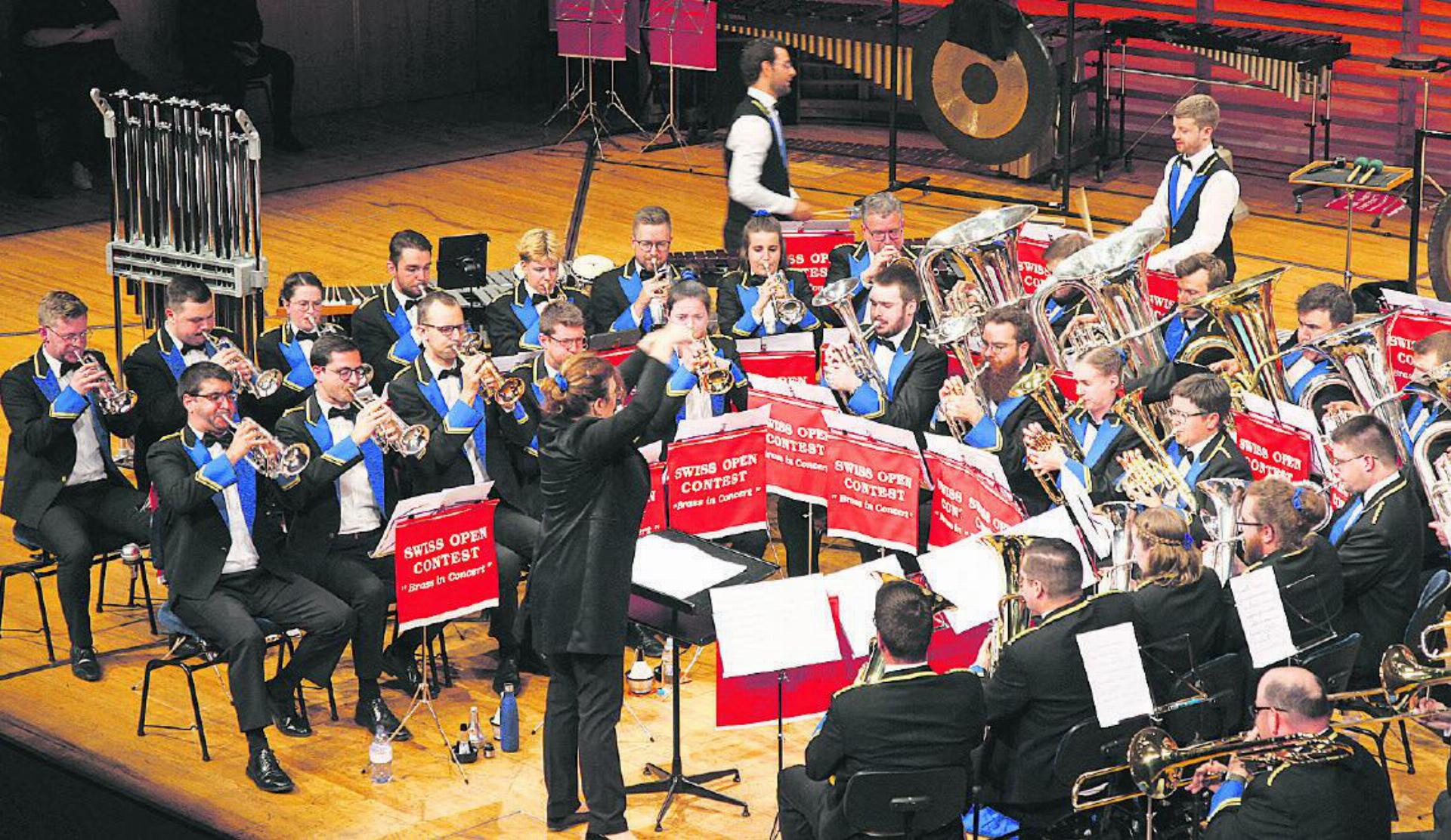 Dritter Rang für die Brass Band Berner Oberland am Besson Swiss Open Contest