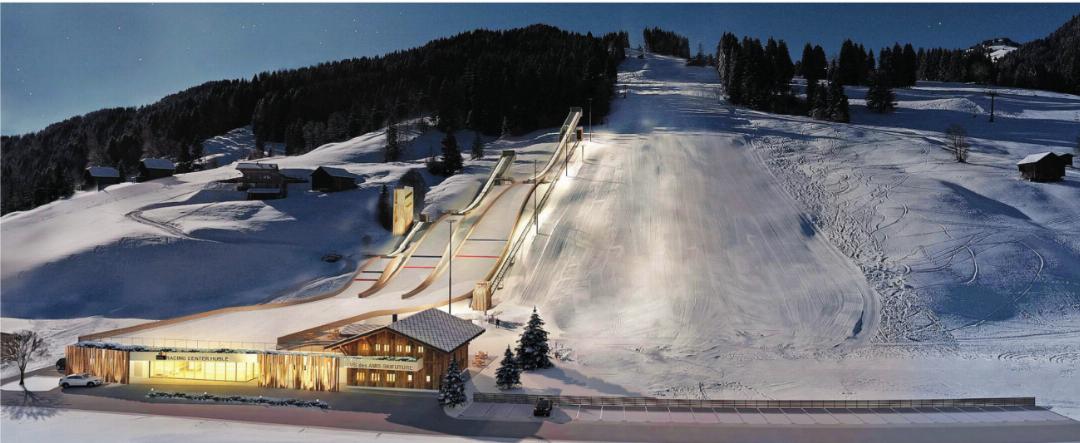 Das Schnee- und Leistungssportzentrum Skifuture in Saanen wird nach 20-jähriger Planungsphase realisiert. VISUALISIERUNG: SKIFUTURE Das Schnee- und Leistungssportzentrum Skifuture in Saanen wird nach 20-jähriger Planungsphase realisiert. VISUALISIERUNG: SKIFUTURE