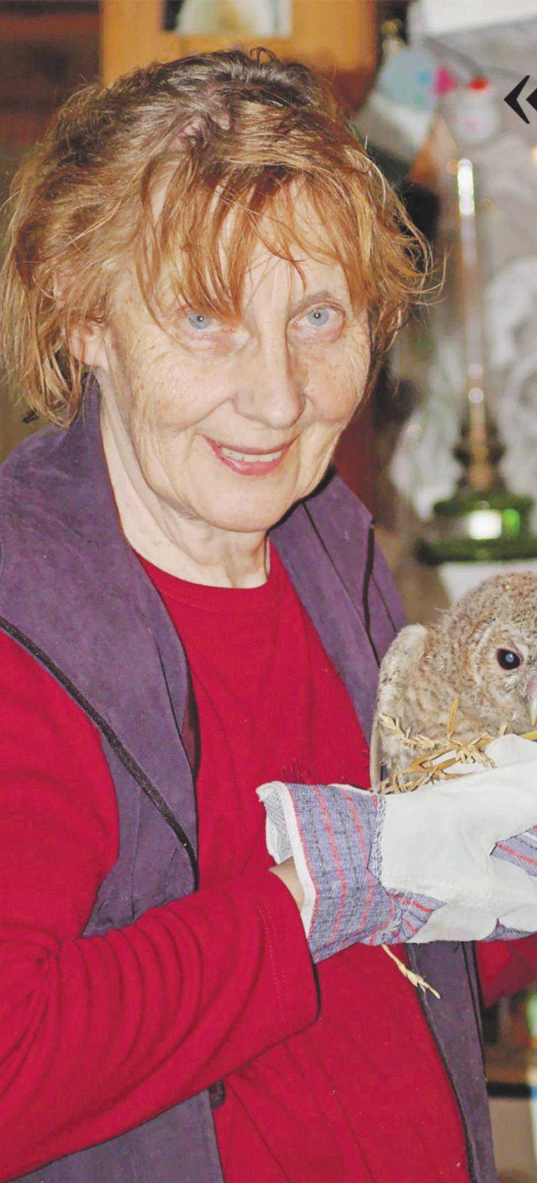 Verena Stauffer im Jahr 2012 mit einem jungen Steinkauz, der verletzt von der Thuner Panzerpiste «eingeliefert» wurde. FOTOS: ZVG Verena Stauffer im Jahr 2012 mit einem jungen Steinkauz, der verletzt von der Thuner Panzerpiste «eingeliefert» wurde. FOTOS: ZVG