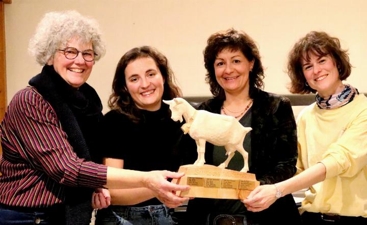 Von links: Simone Iseli, Milena und Renate Schwizgebel sowie Noëlle Iseli. FOTO: PETER OGI