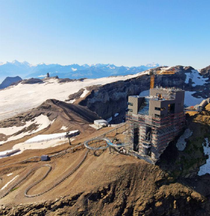 Das Botta-Restaurant soll bis Winter wieder fit für Gäste sein. FOTO: GLACIER 3000