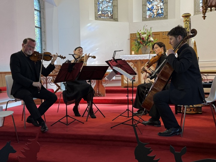 Das «Quatuor Terpsycordes» beeindruckt durch Einklang, Einfühlungsvermögen und Präzision. (Foto:Tina Dosot)