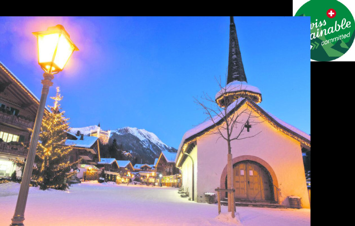 Weihnachtliche Stimmung in der Gstaader Promenade. FOTO: ZVG