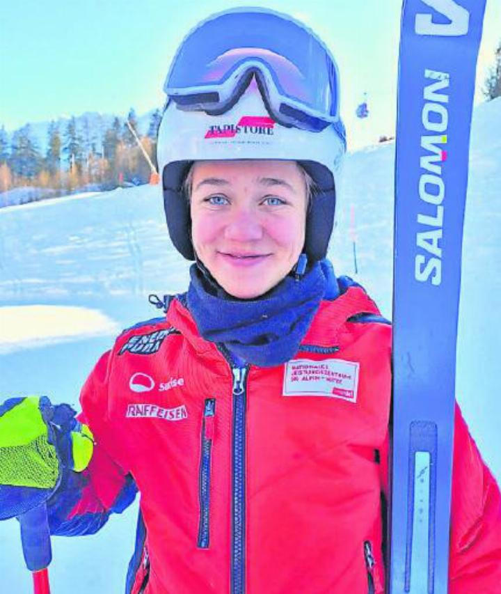 Erste FIS-Saison und schon ein Resultat unter 30 Punkten: Es läuft für Dania Allenbach.