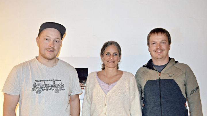 Die «Neuen» im Vorstand des Skiclubs Schönried: v.l. Matthias Häfeli, Beisitzer, Michelle Gasser, Sekretärin, und Fabri Haldi, Präsident. FOTOS: PATRIC BILL