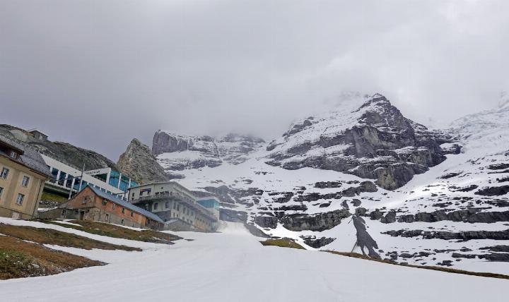 Unfallort an der Westflanke des Eigers. FOTO: ZVG