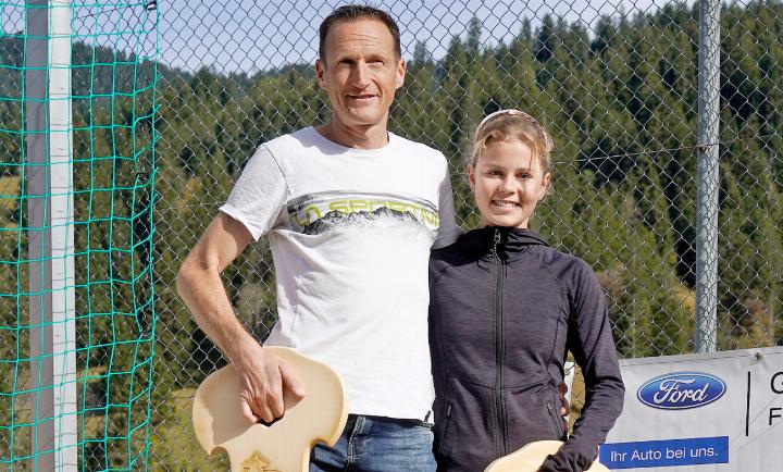 Patrick Feuz und Sinja Reuteler mit den Tagesbestzeiten.