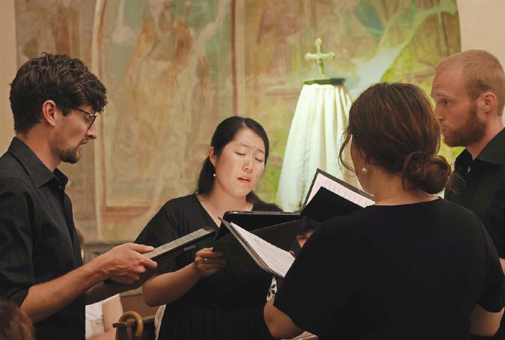 Am 20. Dezember in der Kirche Rougemont: das Quartett «KIMA». FOTO: ZVG