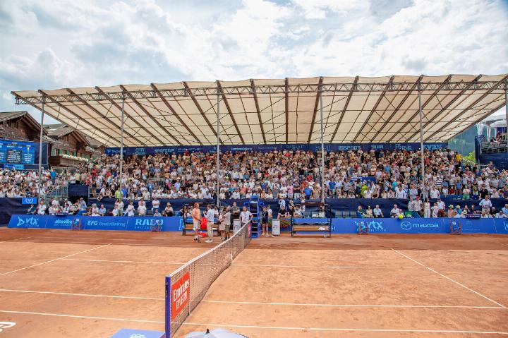 Volle Ränge beim Viertelfinalspiel zwischen Stefanos Tsitsipas und Fabio Fognini. FOTOS: JOCELYNE PAGE