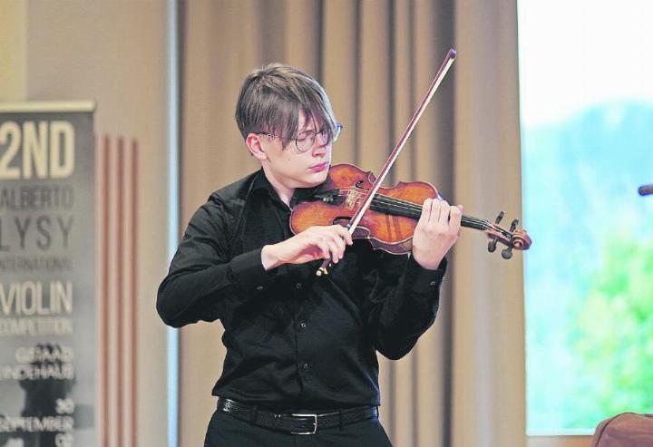 Bohdan Luts damals beim Lysy-Wettbewerb. ARCHIVBILD: ASSOCIATION RENCONTRES MUSICALES CAMERATA LYSY