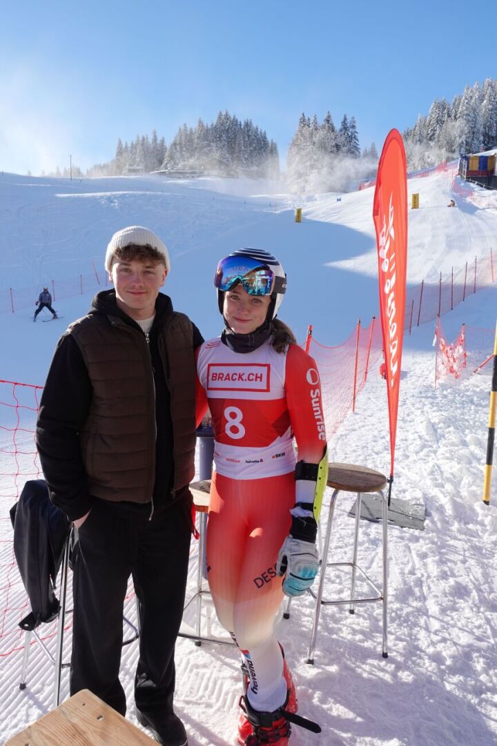 Sue Piller mit ihrem Bruder Dean. (Foto: zVg)