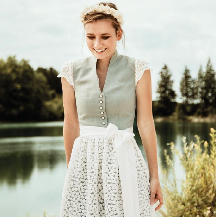 Bezauberndes Dirndl mit Gänseblümchen. FOTO: ZVG