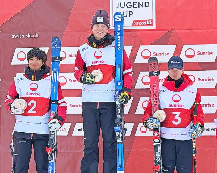 Fynn Brand siegte im Riesenslalomrennen des nationalen Vergleichs vom Samstag.