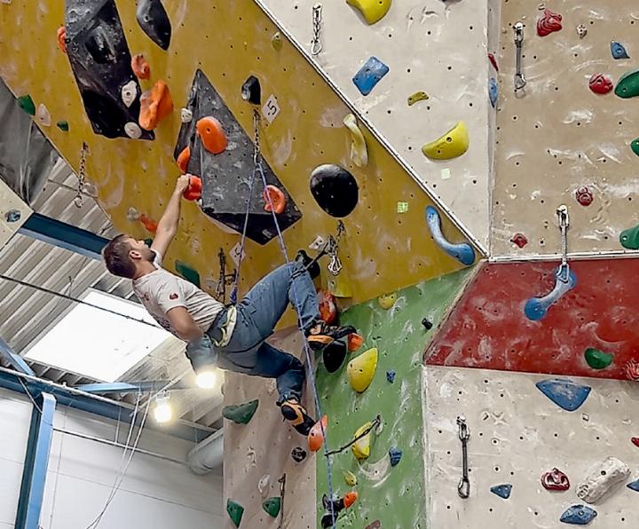 Samuel Rieder in der 6b . FOTOS: ZVG Samuel Rieder in der 6b . FOTOS: ZVG