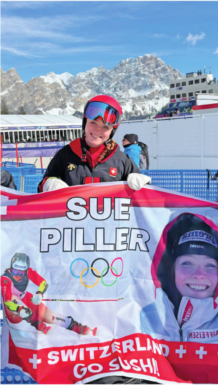 «Go Sushi!» Sue Piller freut sich über die grosseUnterstützung von Familie und Freunden.  FOTO: ZVG