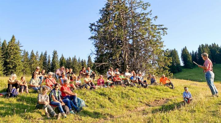 Das Sparenmoos sorgte mit magischem Wetter dafür, dass die Sagenwanderung noch besser als perfekt gewesen ist. FOTOS: ZVG