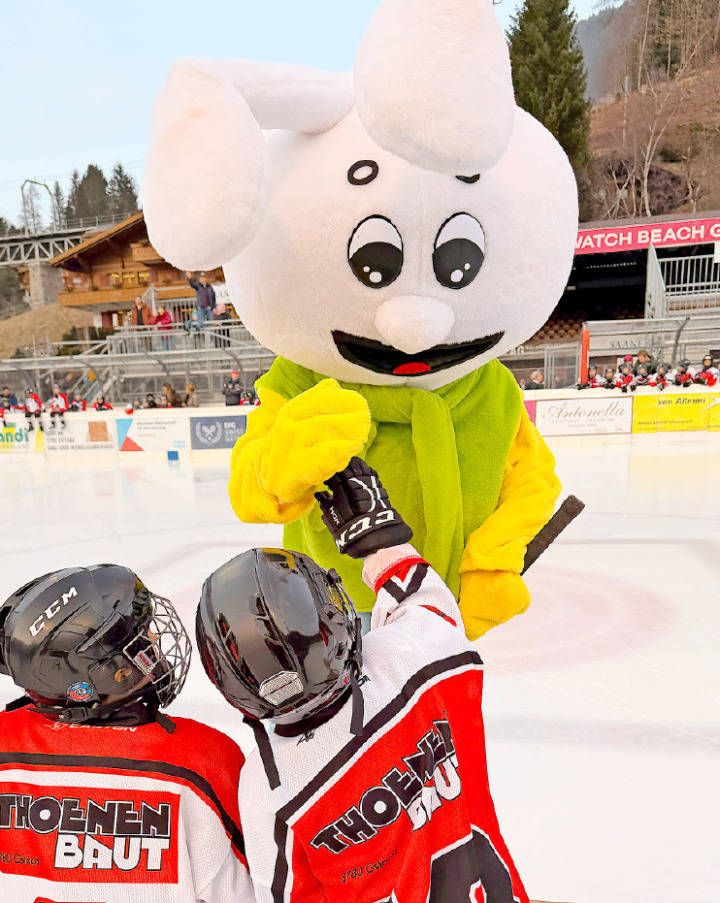 Voller Einsatz mit Unterstützung von Snowli.