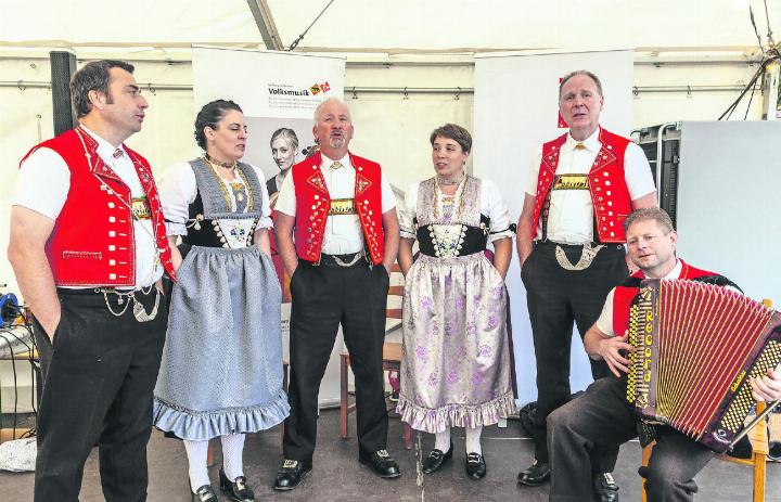 Viel Freude bereitete die Jodlergruppe Hirschberg aus Appenzell. FOTOS: ERICH KÄSER