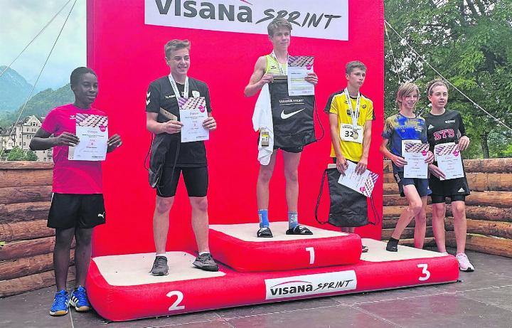 Harry Keats hat das Rennen über 60 Meter mit der herausragenden Zeit von 7,59 gewonnen und wird den TV Saanen-Gstaad am Schweizer Final im September vertreten. FOTOS: ZVG