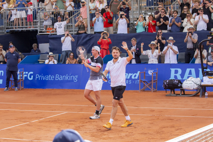 Dominic Stricker (links) und Stan Wawrinka siege im Doppelfinal. (Fotos: AvS)