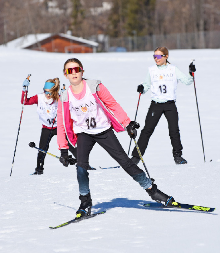 Voller Einsatz bei den Langläuferinnen.