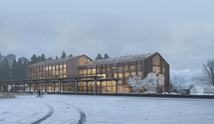 So soll das zukünftige Campus Village des Instituts Le Rosey aussehen. (Visualisierungen: Le Rosey/Jaggi Architektur&Innenarchitektur/Snohetta)