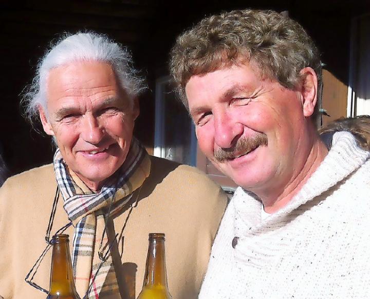 Das Team Saane Gutsch mit Jürg Domke (rechts) und Cyril Schabert. FOTO: ZVG