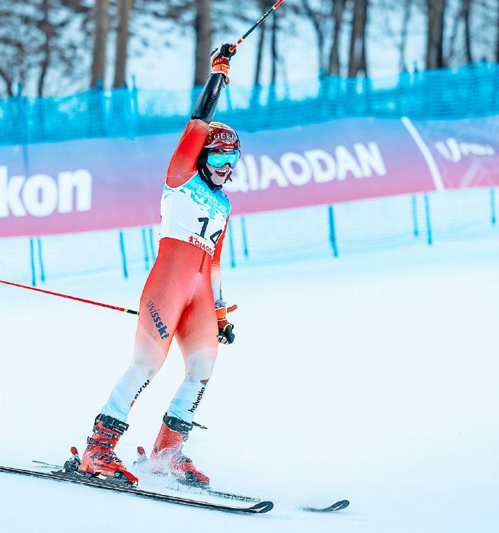 Grosser Jubel bei Sue Piller: Dank einem Topergebnis am Wochenende hat sie die Selektionskriterien für die olympischen Winterspiele erfüllt.  ARCHIVFOTO: SWISS UNIVERSITY SPORTS