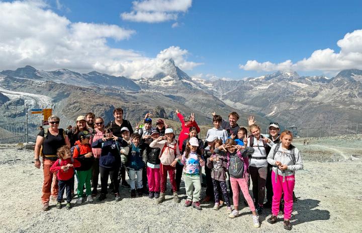 Auf dem Gornergrat. FOTOS: LEHRPERSONEN DER HPS GSTAAD