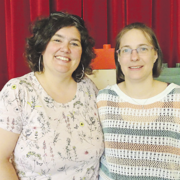 Eine ganze Woche Spiel und Spass im Rüttischulhaus - Sandra Burri (links) und Arlette Perreten sind für die Hauptleitung der Kiwo zuständig.