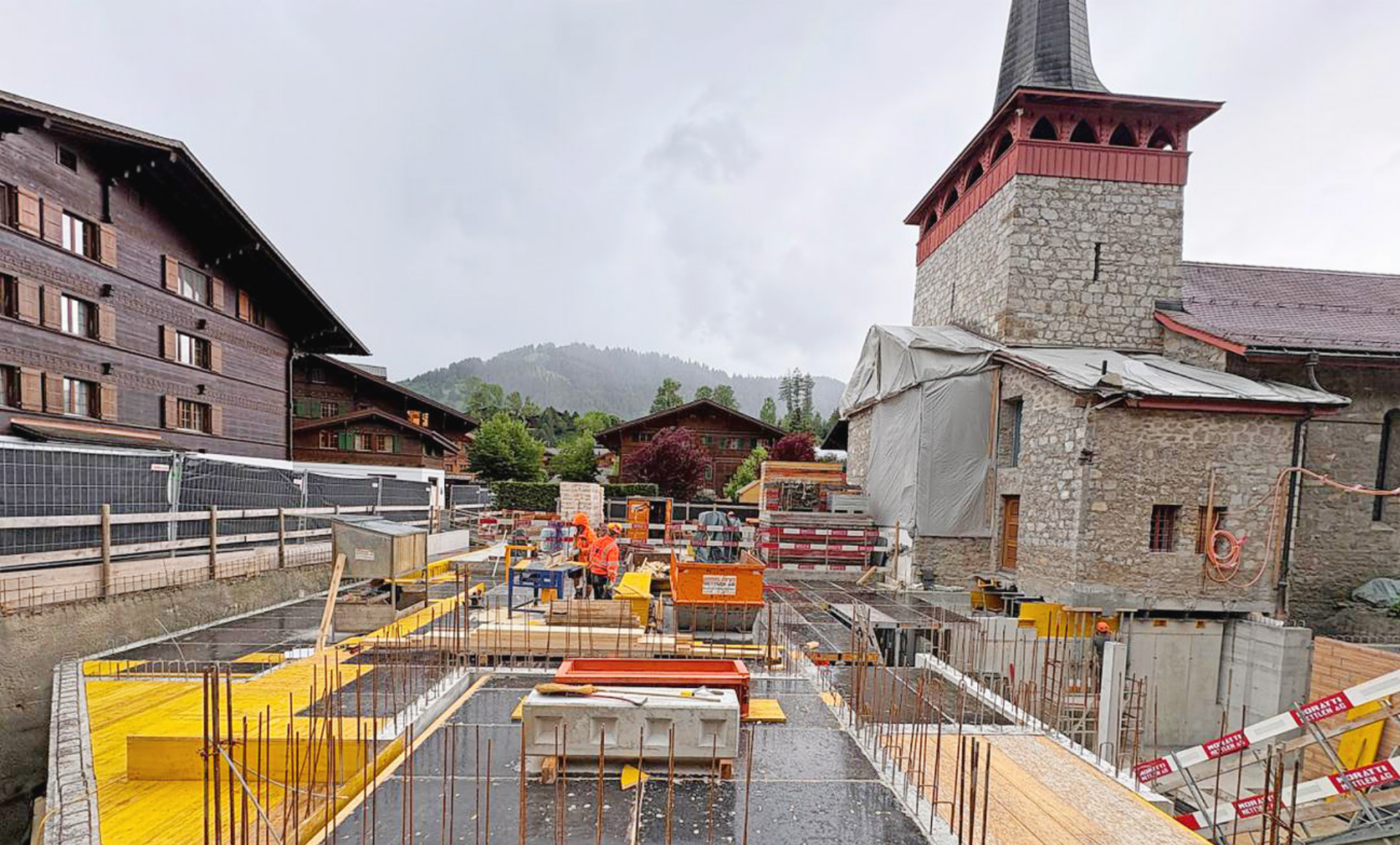 Fortschritt Neubau Pfarrhaus Gstaad: Untergeschoss ist fertiggestellt - Das Bild wird blockiert. – Möglicherweise durch einen aktiven Adblocker.