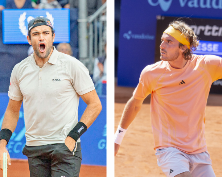 Kehren zurück nach Gstaad: Matteo Berrettini (links) und Stefanos Tsitsipas. ARCHIVFOTOS: JOCELYNE PAGE