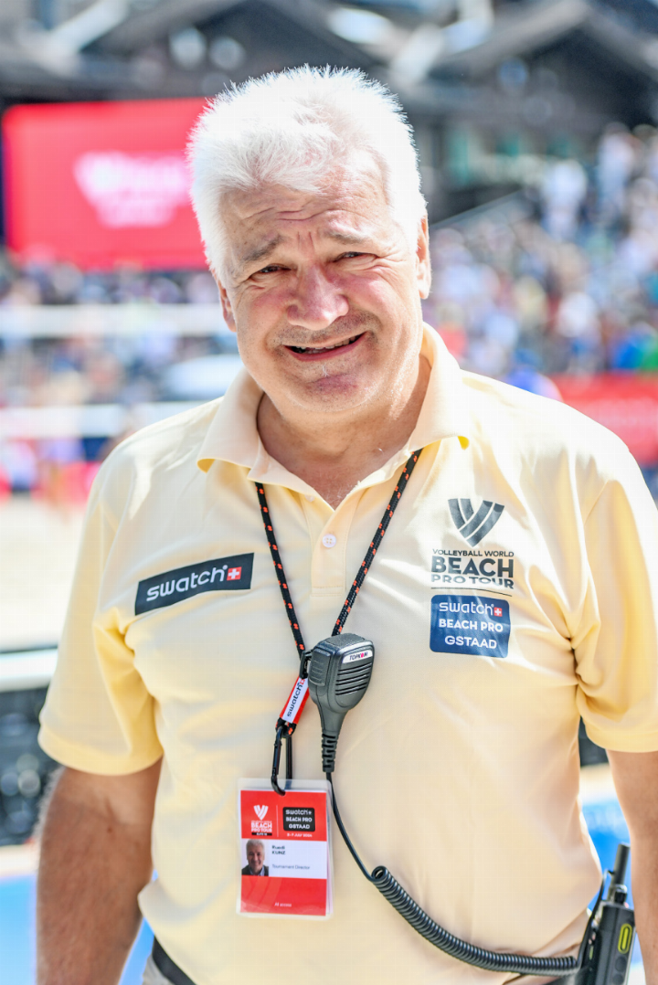 Ruedi Kunz: Seit 26 Jahren zieht er die Fäden für das
Beach Gstaad.    FOTO: ZVG
