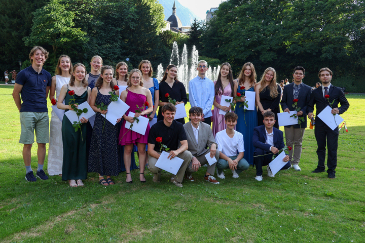 Die Abschlussklasse aus Gstaad. FOTO: ZVG