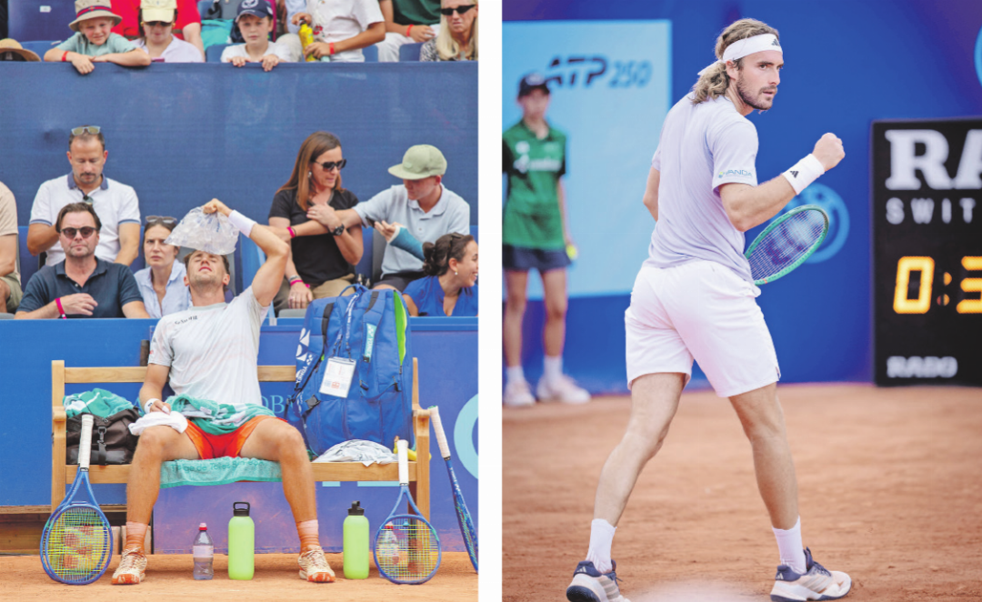 Haben es in den Viertelfinal geschafft: Casper Ruud (links) und Stefanos Tsitsipas. FOTO LINKS: JOCELYNE PAGE/ RECHTS: BREAKPOINT IMAGES BY MEIERHANS Haben es in den Viertelfinal geschafft: Casper Ruud (links) und Stefanos Tsitsipas. FOTO LINKS: JOCELYNE PAGE/ RECHTS: BREAKPOINT IMAGES BY MEIERHANS