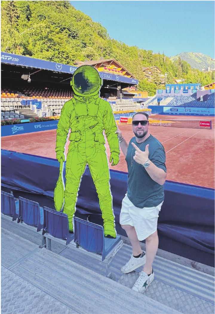 Der Astronaut ist das Wiedererkennungsmerkmal von «deuce»– After Court.   FOTO: ZVG