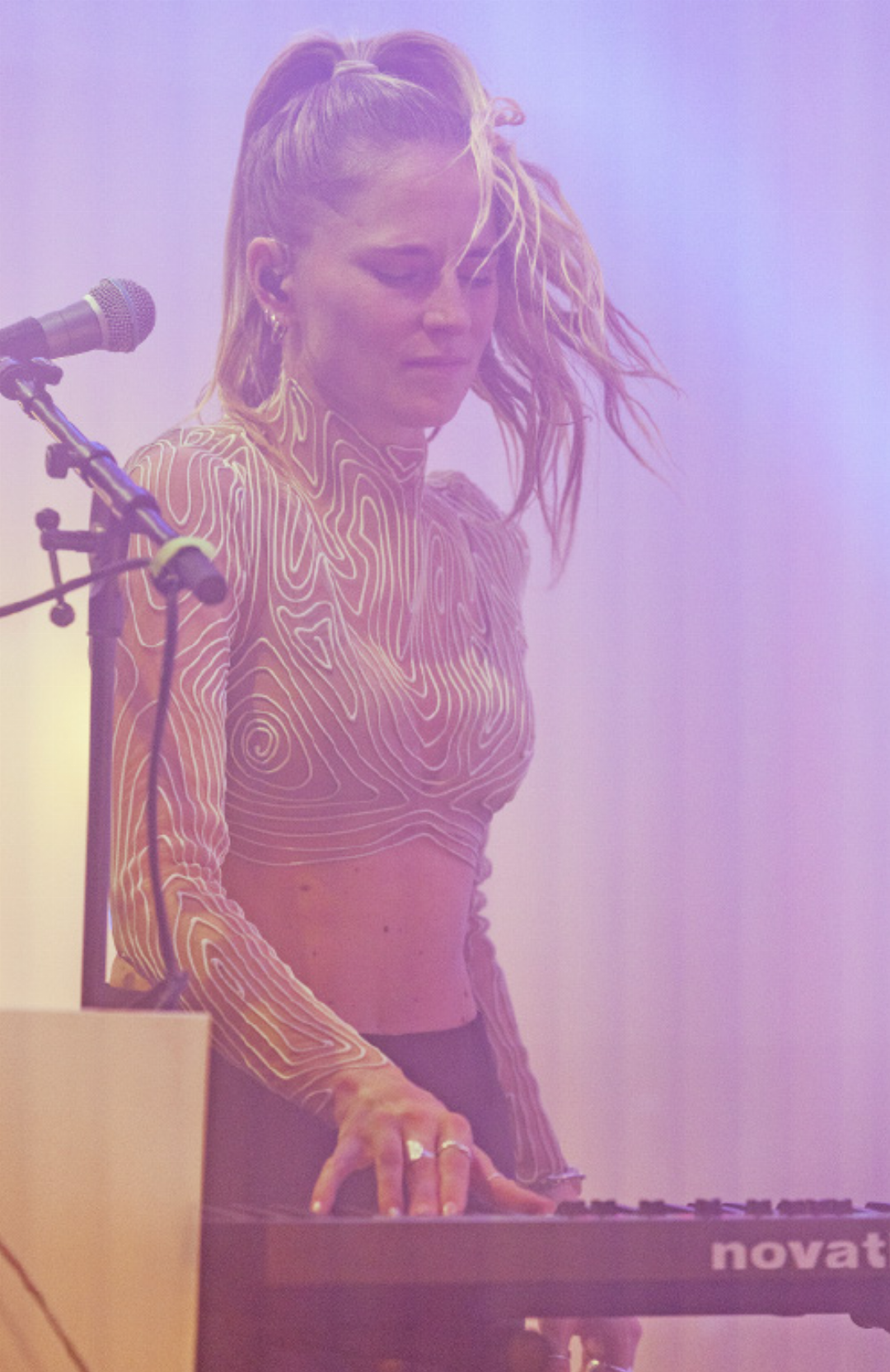 Natascha Polké, die Schweizer Live-Electronic-Künstlerin. Natascha Polké, die Schweizer Live-Electronic-Künstlerin.