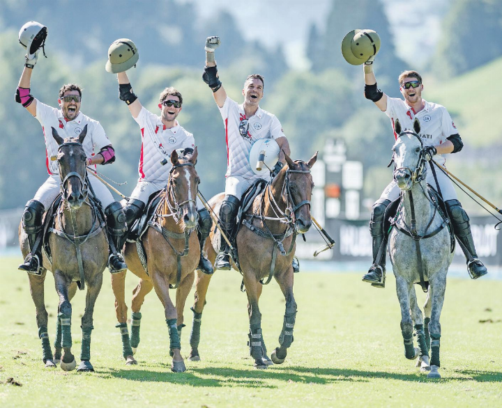 Das Team Albinati Aeronautics setzt sich im Final mit 8:7 gegen die Kielder Agro Group durch.    FOTO: HUBLOT POLO GOLD CUP GSTAAD/ KATHRIN GRALLA