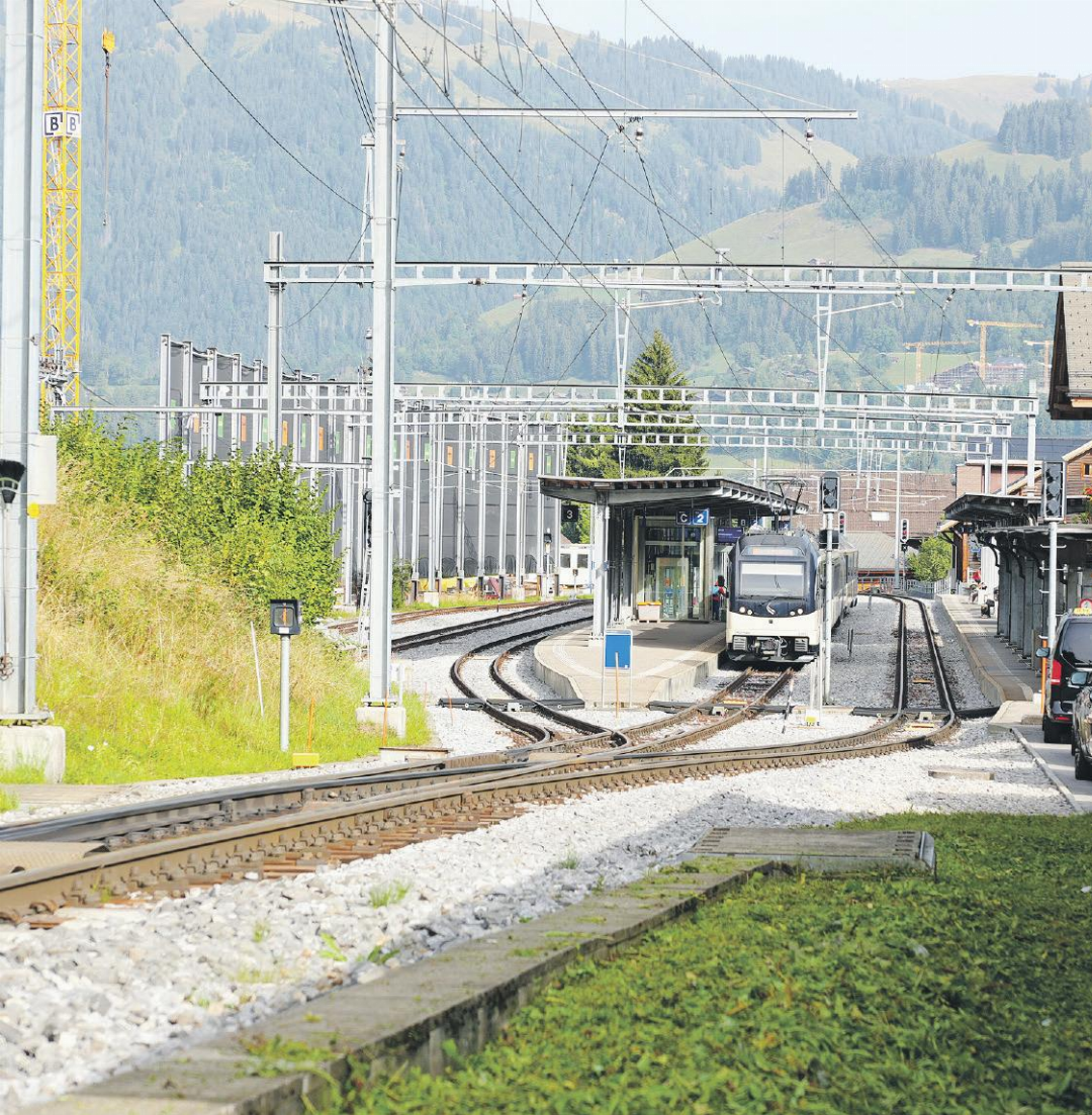 Die beiden geplanten Kreuzungsstellen Planchamp und Wäflereweid auf der MOB-Strecke zwischen Montreux und Zweisimmen. QUELLE: MOB Die beiden geplanten Kreuzungsstellen Planchamp und Wäflereweid auf der MOB-Strecke zwischen Montreux und Zweisimmen. QUELLE: MOB