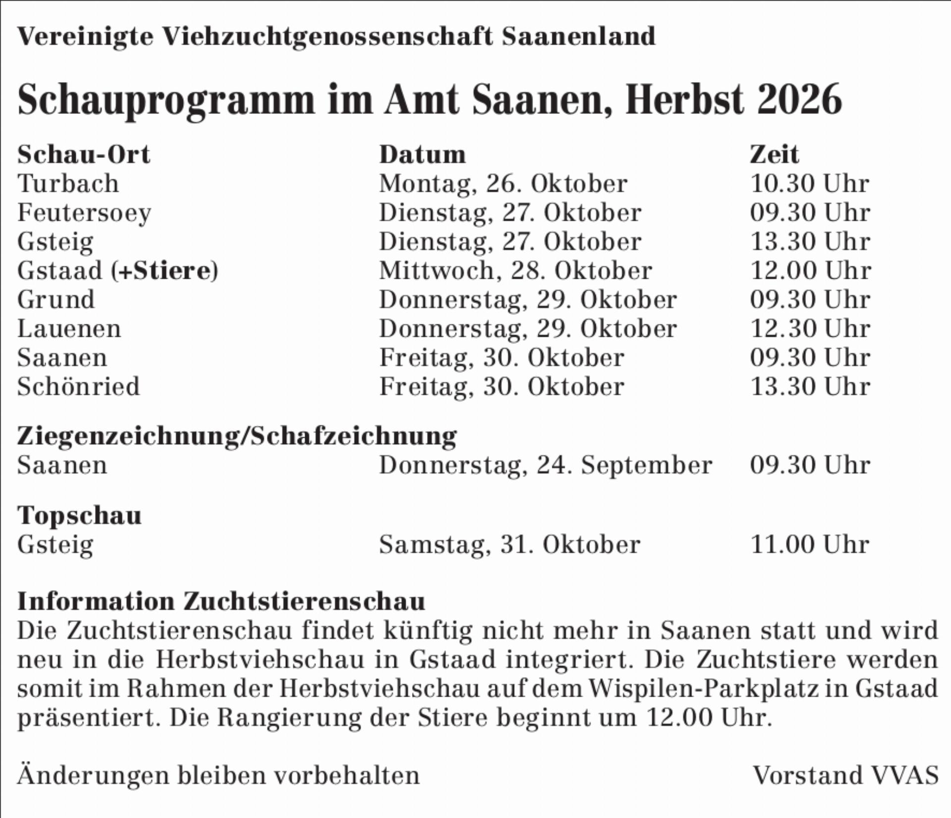 AMTLICHER ANZEIGER SAANEN - Das Bild wird blockiert. – Möglicherweise durch einen aktiven Adblocker.