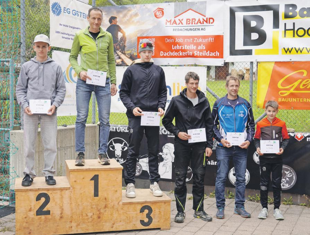 Die schnellsten Herren des SI-SA-Cups: v.l. Jonas Zeller, Patrick Feuz, Yanis Reichenbach, Marco Stalder, Daniel Eschler, Fabian Knubel. Die schnellsten Herren des SI-SA-Cups: v.l. Jonas Zeller, Patrick Feuz, Yanis Reichenbach, Marco Stalder, Daniel Eschler, Fabian Knubel.
